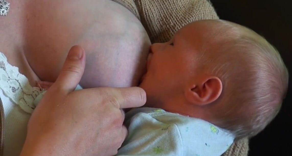 Latching on a Newborn